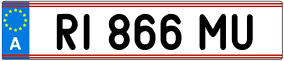 Trailer License Plate